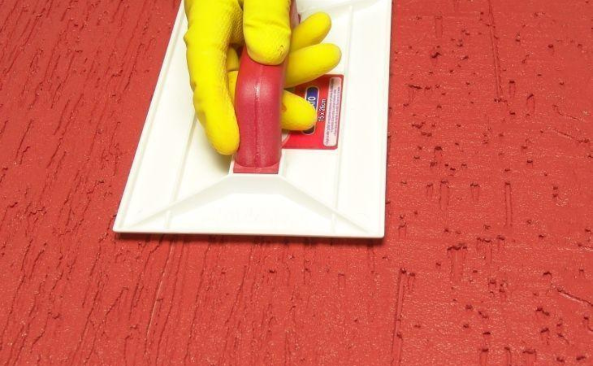 como aplicar textura grafiato passo a passo