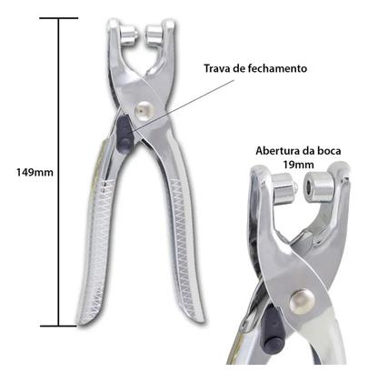 fixar ilhós com martelo e kit manual