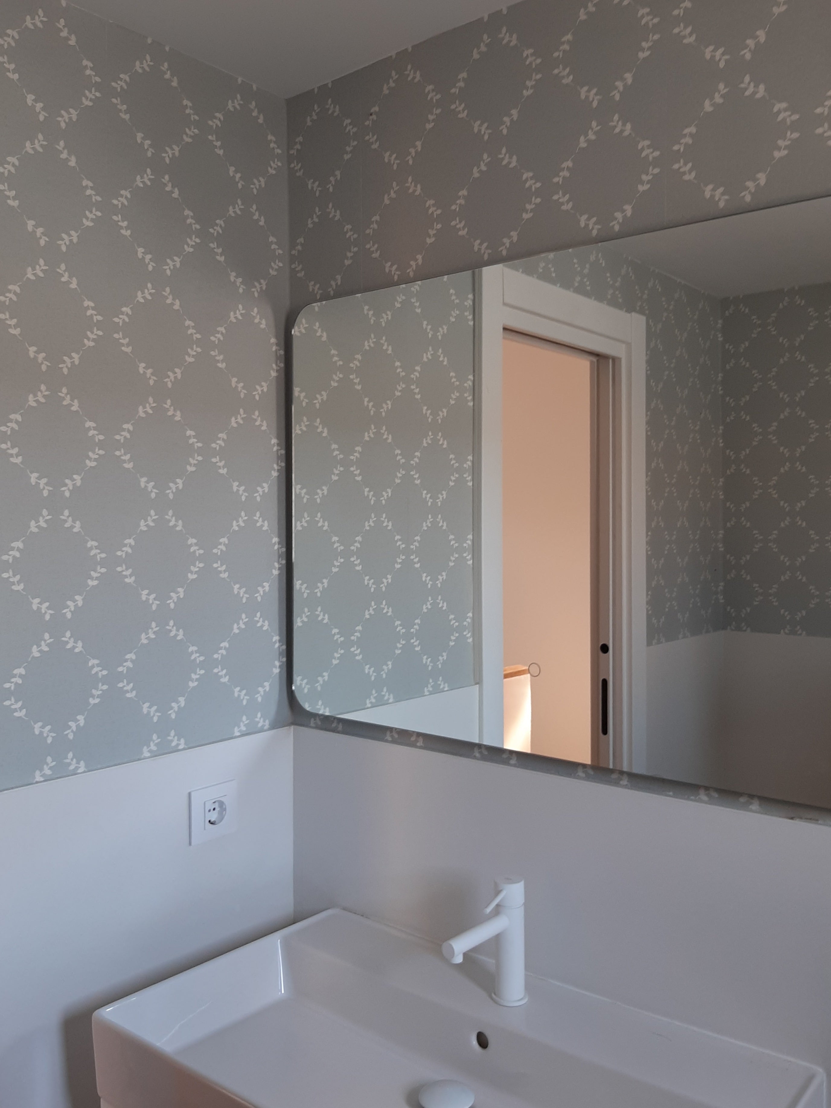 papel de parede resistente à umidade para banheiro