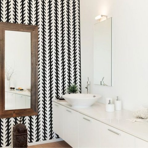 como colocar papel de parede lavável no banheiro