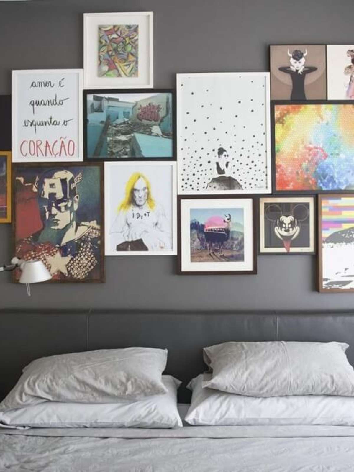 como colocar quadros na parede