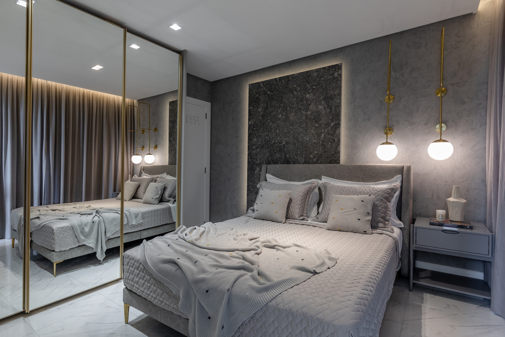 pendente metal ou arandela articulada quarto industrial