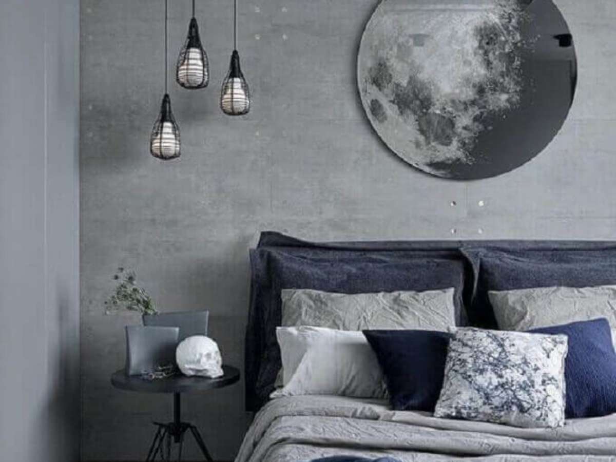 quanto custa instalar iluminação quarto cinza industrial