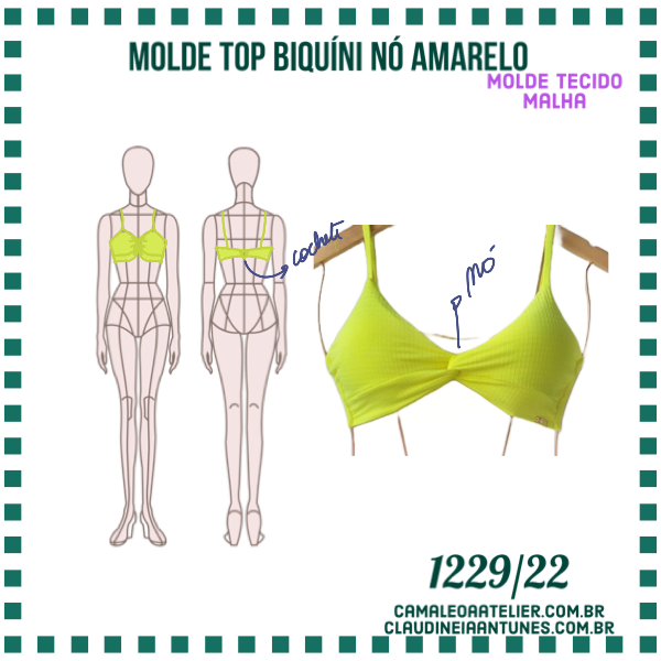 como costurar um top de biquíni
