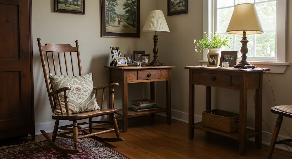 paleta de cores para móveis de madeira escura