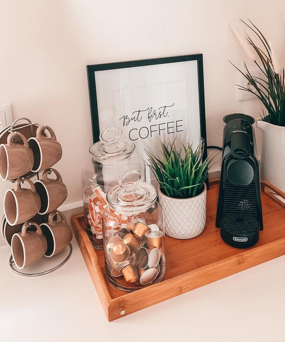 como montar um cantinho de café pequeno