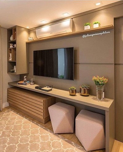ideias de decoração para rack de TV