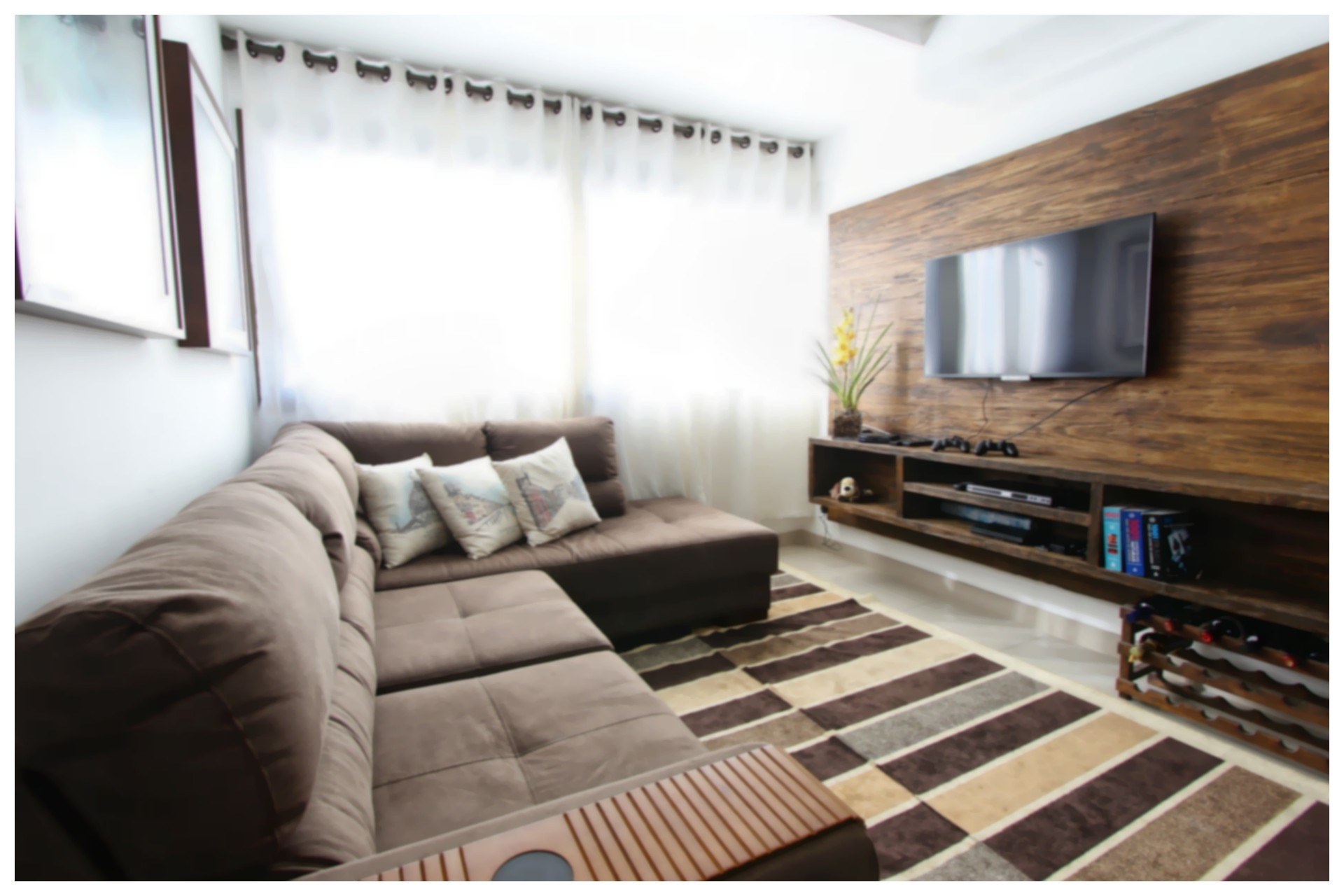 ideias de decoração para rack de TV