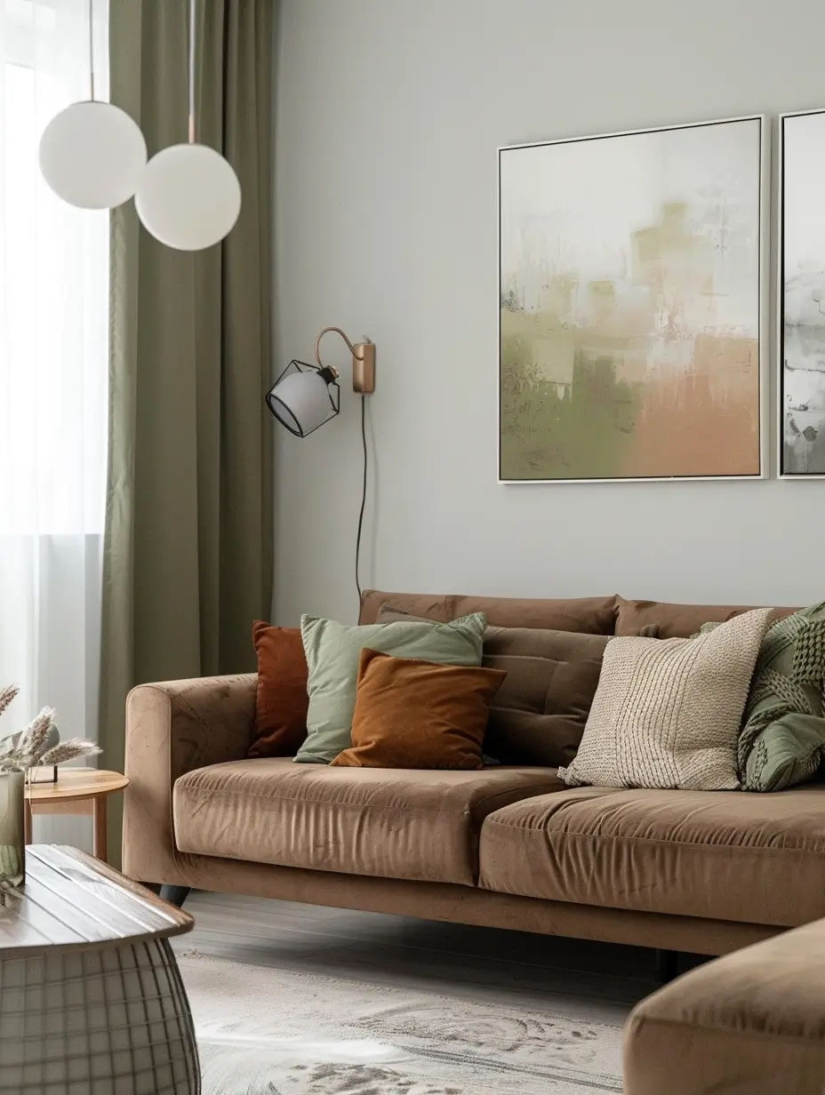 Acessórios que Dão Vida ao Sofá Marrom