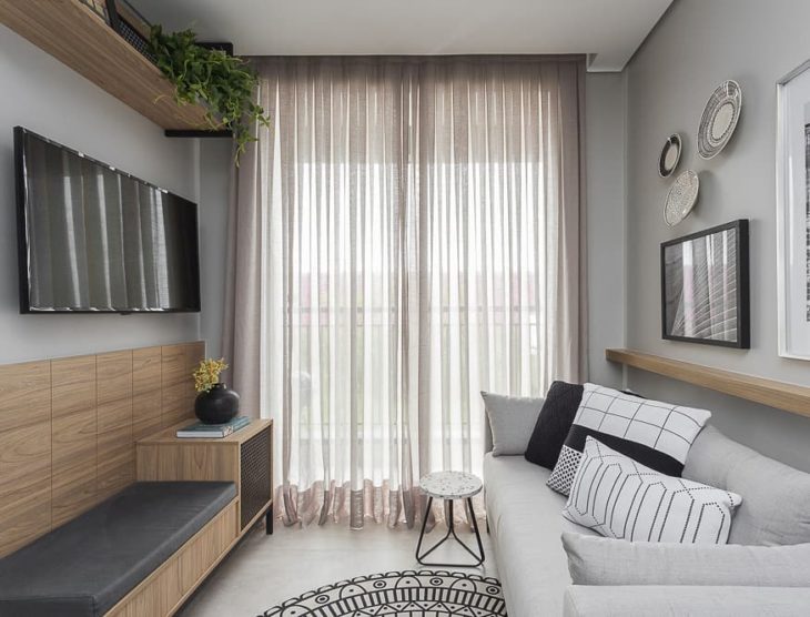 como decorar sala pequena gastando pouco