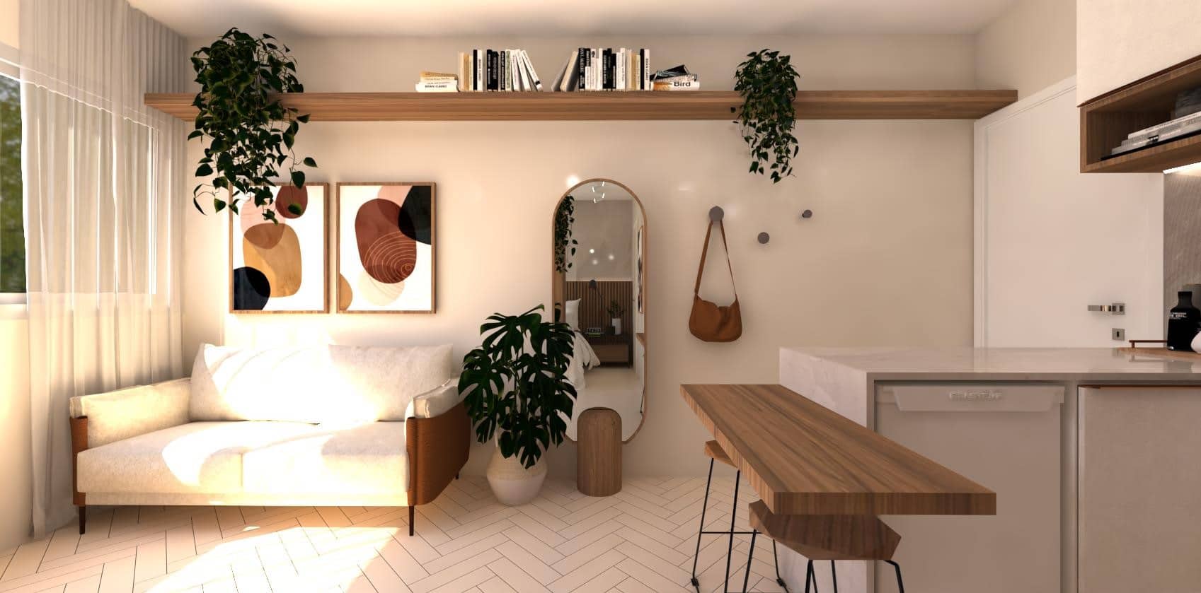 como aplicar estilo boho chic na cozinha