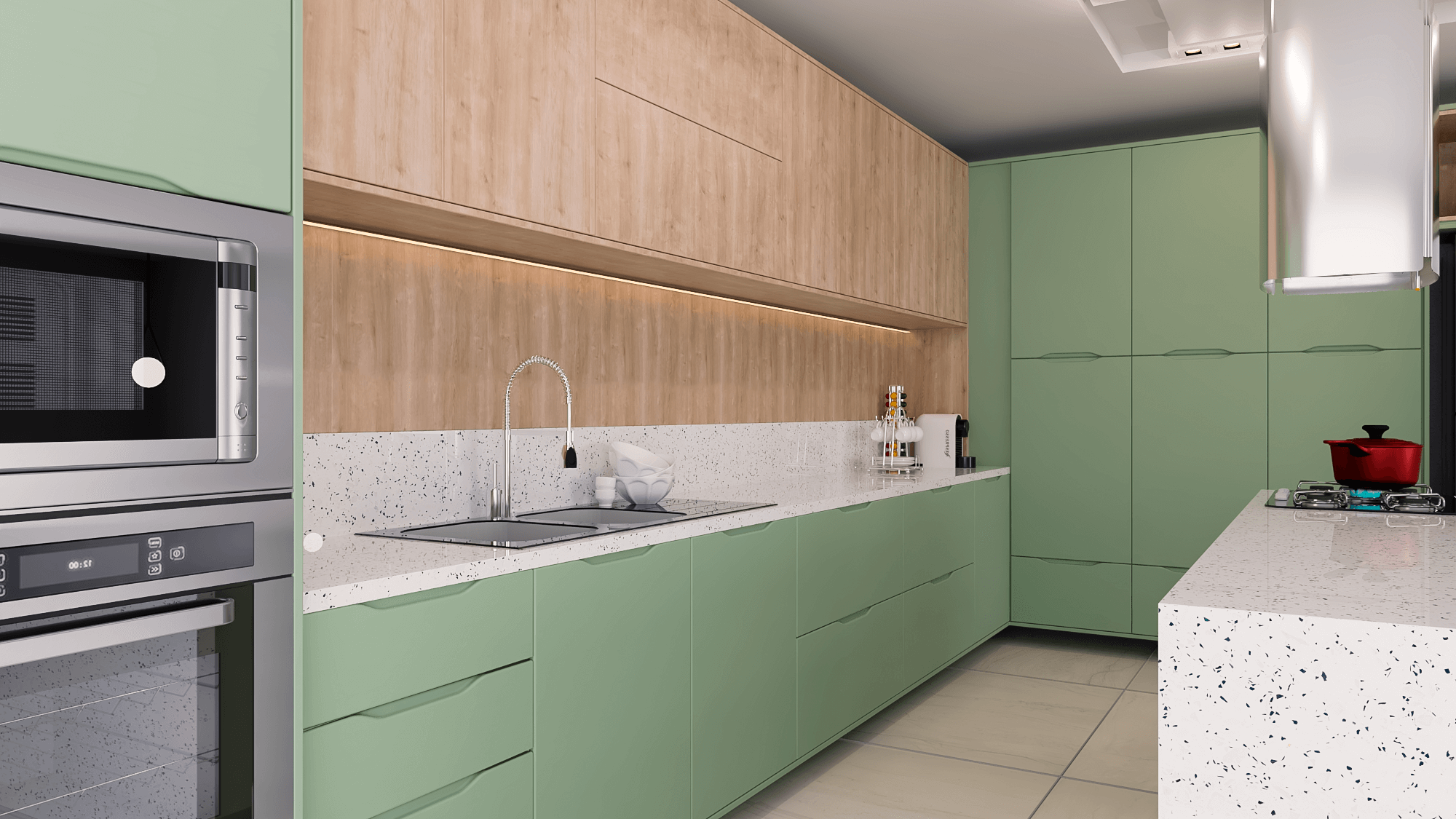 eletrodomésticos retrô coloridos para cozinha