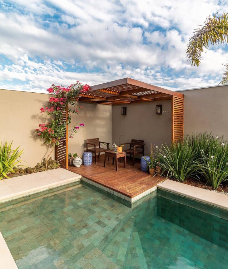 estilo rústico-moderno em áreas de lazer