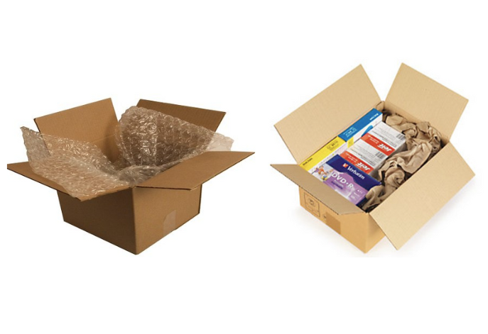 proteção de peças frágeis para envio