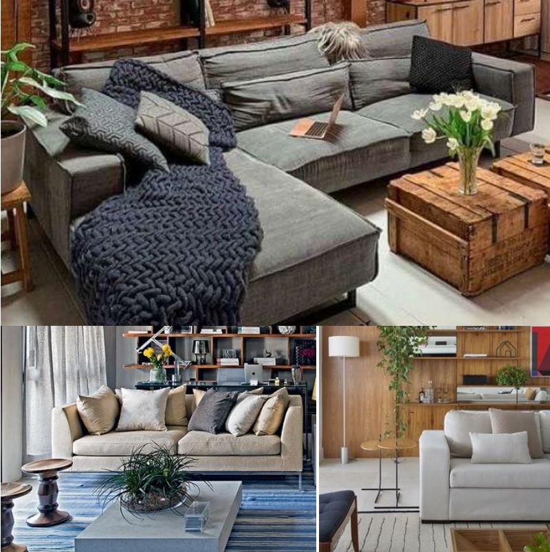 Os melhores tons de sofá para salas pequenas