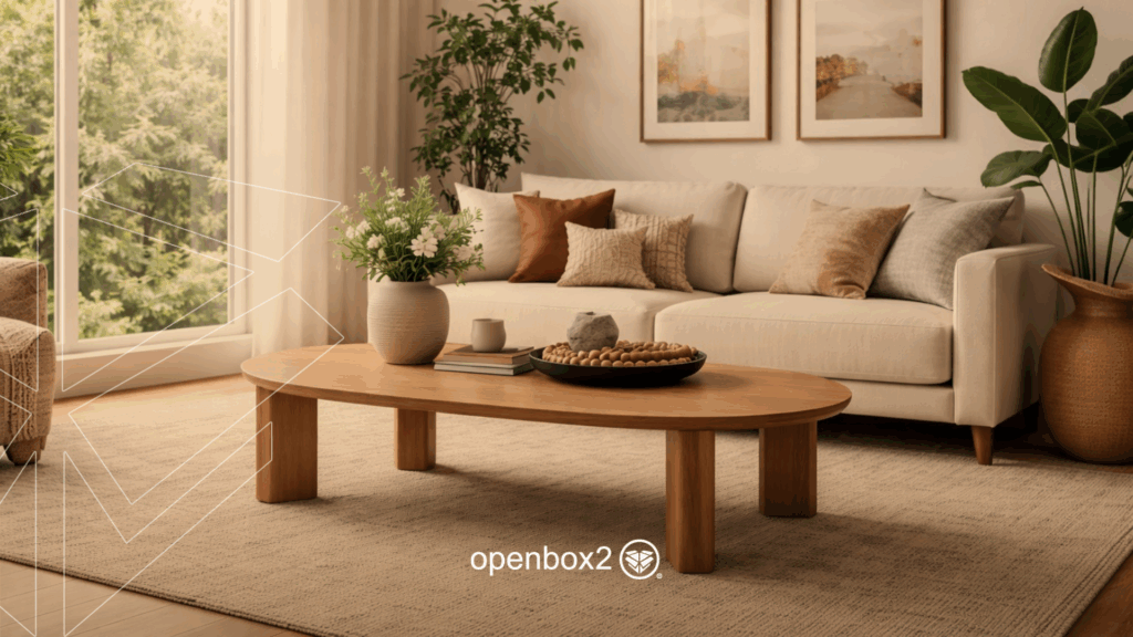 mesa de centro para sofá de 3 lugares