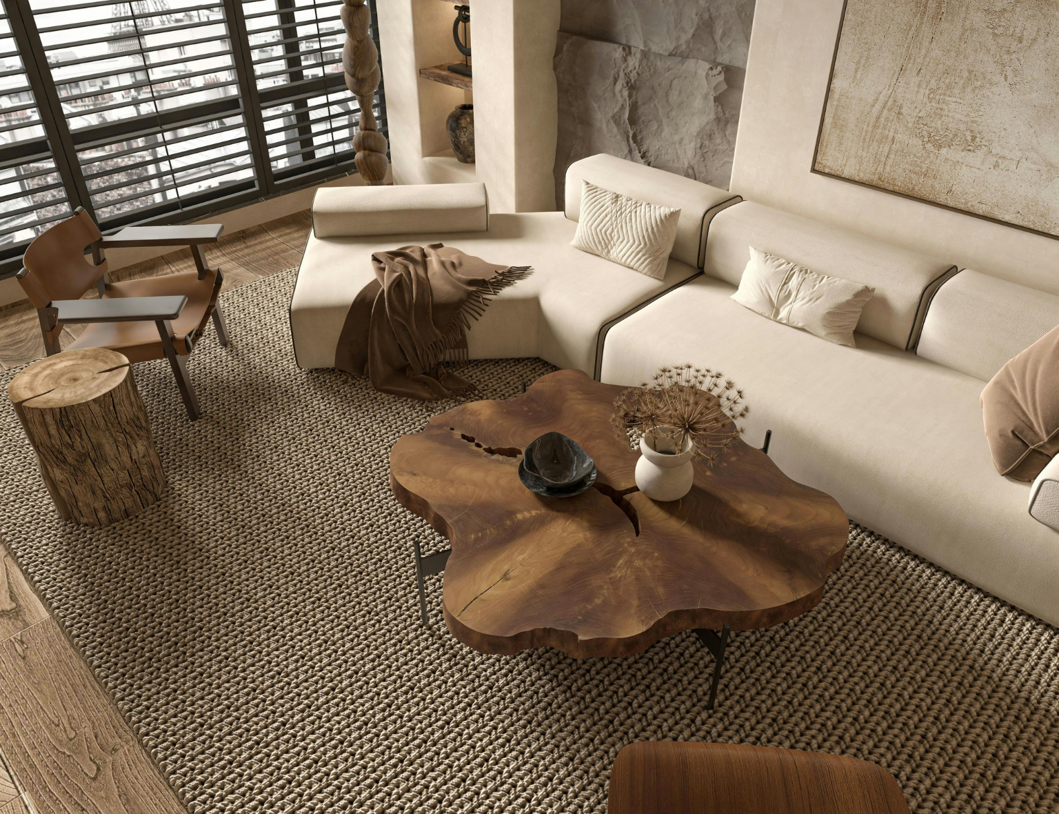 mesa de centro para sofá de 3 lugares