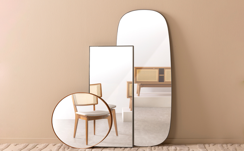 tamanho ideal espelho quarto corpo inteiro