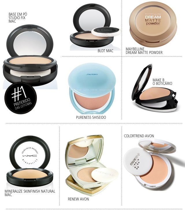 pó compacto acabamento matte