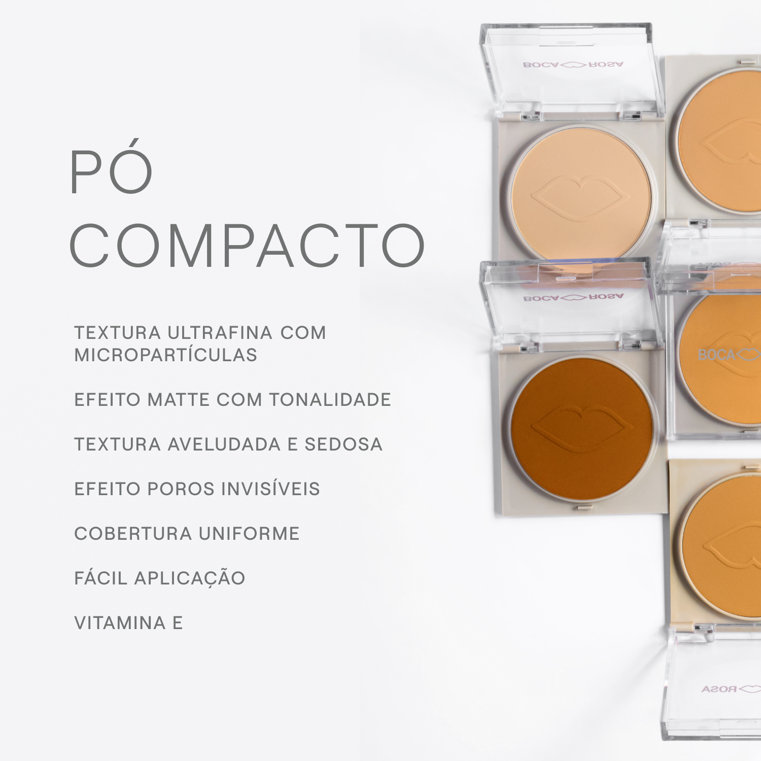 diferença pó compacto e solto