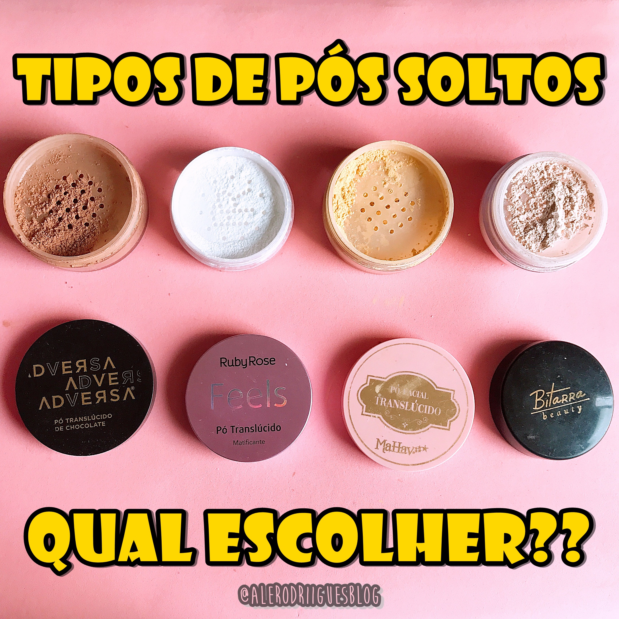 diferença pó compacto e solto