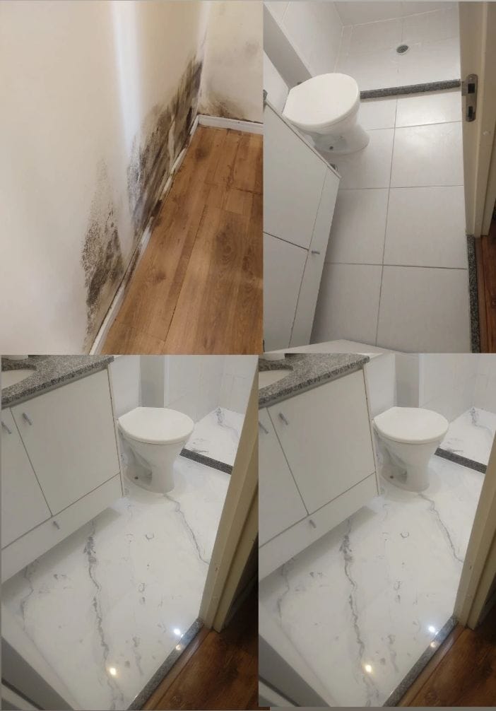 vedar junções do banheiro com silicone