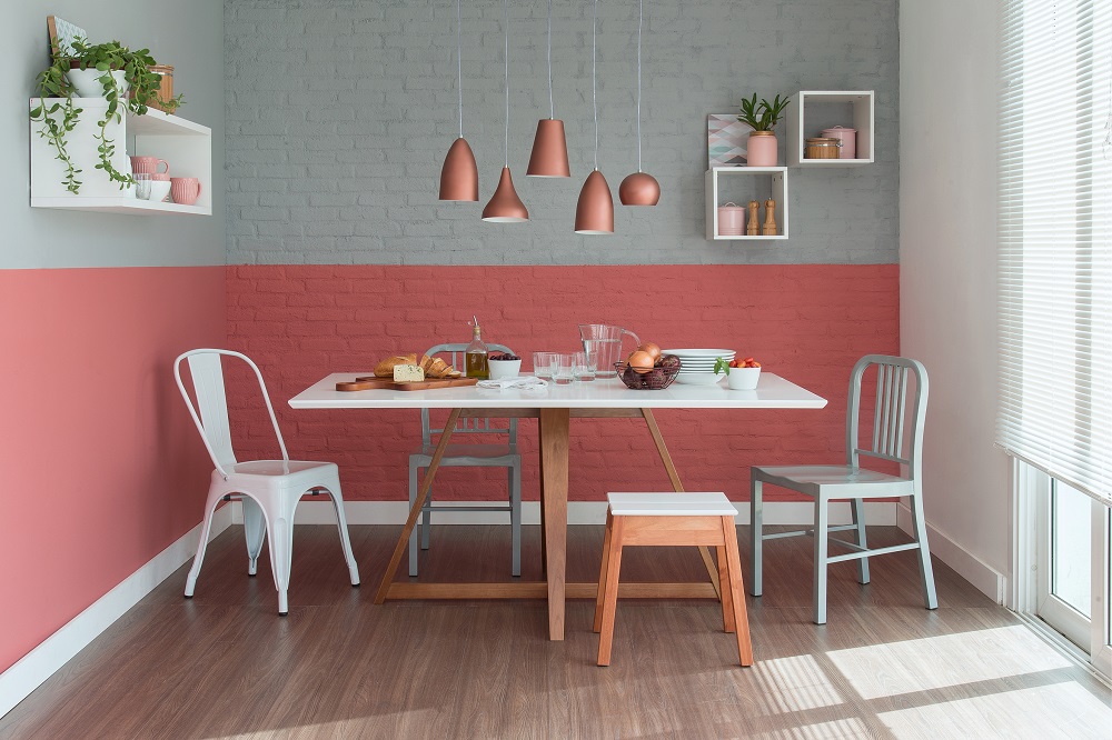 Como criar tons de rosa para parede