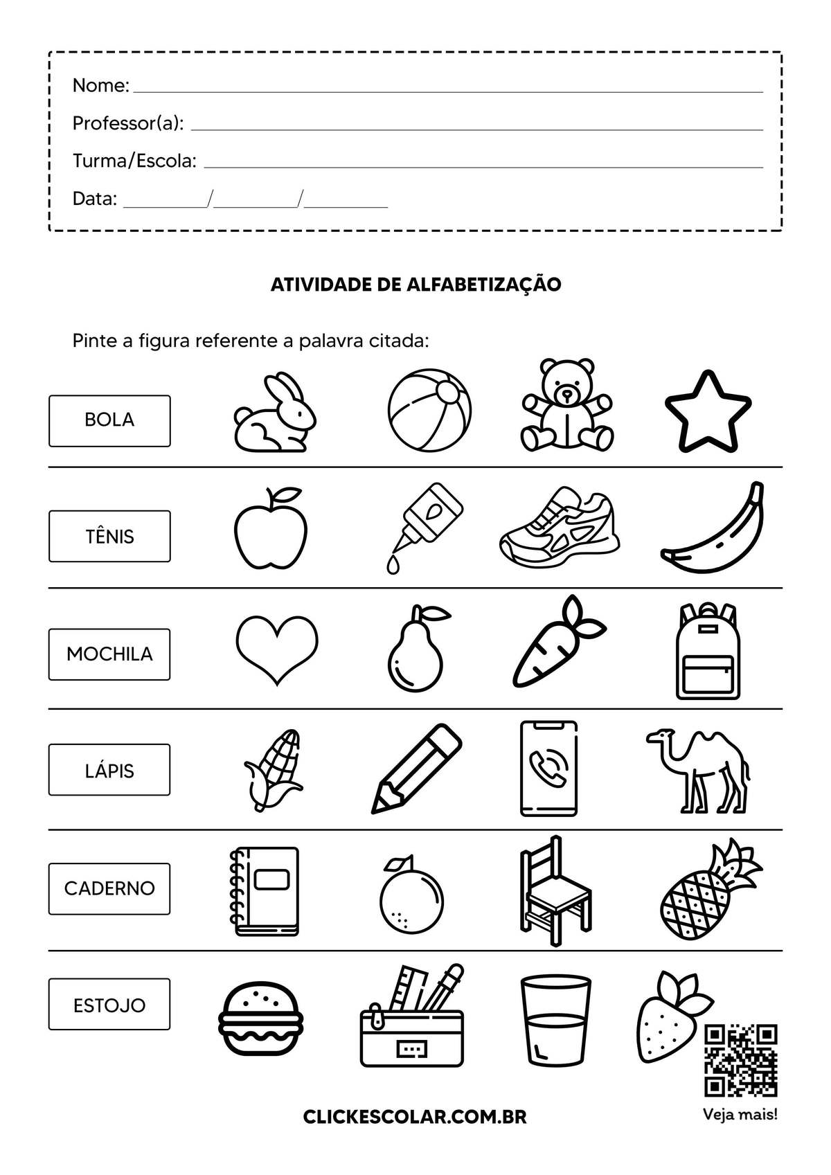 atividades lúdicas para alfabetização em casa