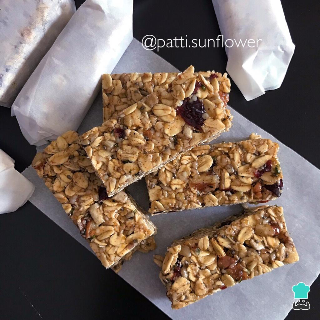 como fazer barrinha de cereal caseira