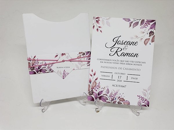 ideias de design para convites de casamento personalizados