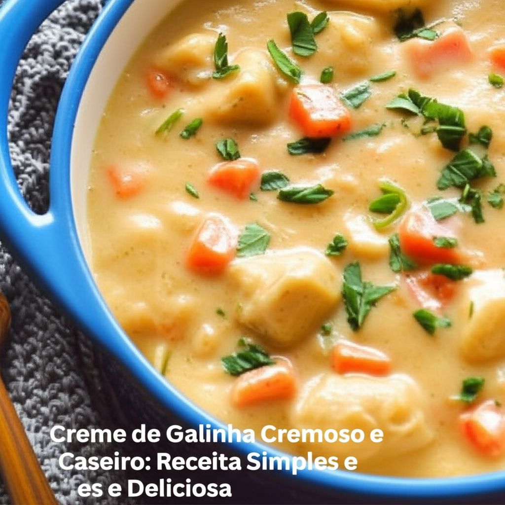 creme de frango com milho e creme de leite