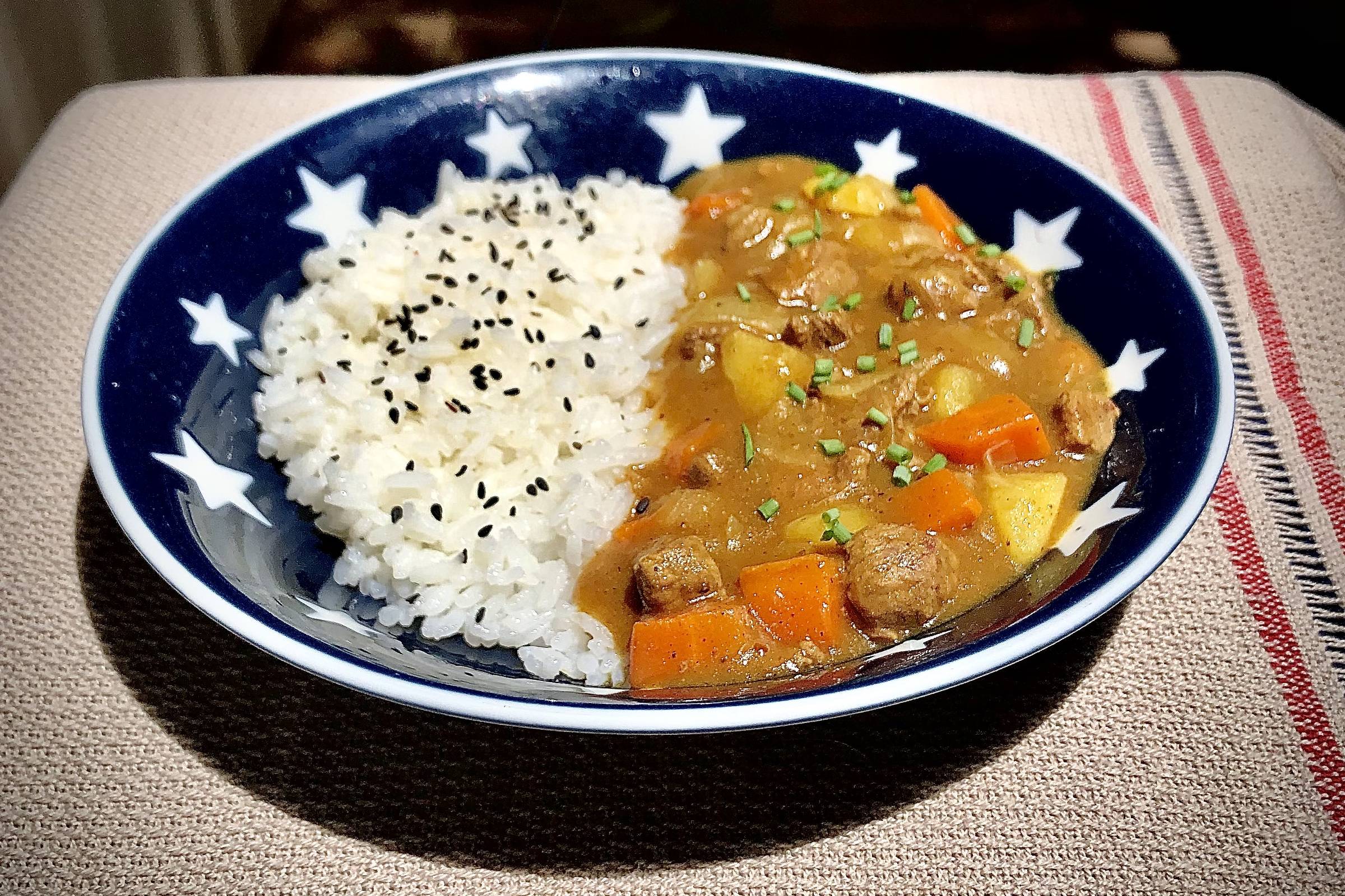 receita de ensopado de curry simples