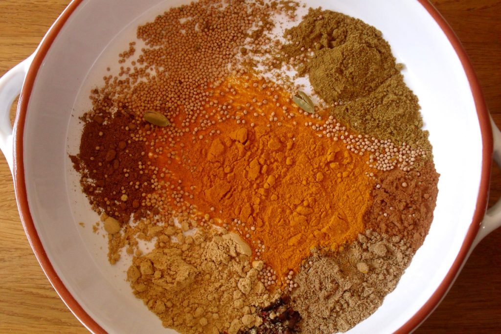 mistura de especiarias para curry