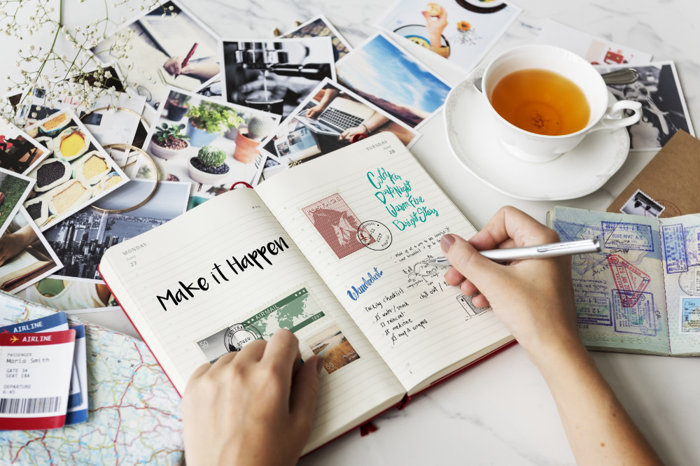 técnicas de colagem para diário criativo