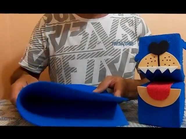como fazer fantoche com caixa de leite