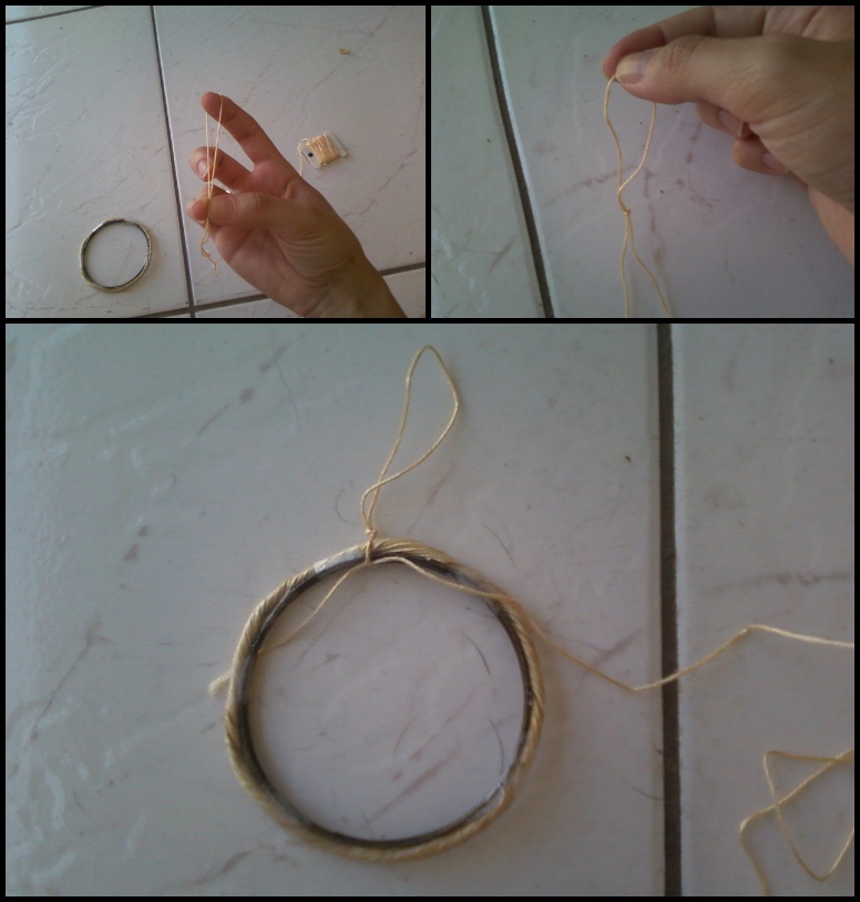 materiais para filtro dos sonhos artesanal