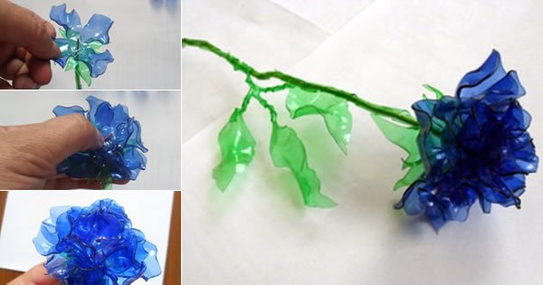 como fazer flores de garrafa pet passo a passo