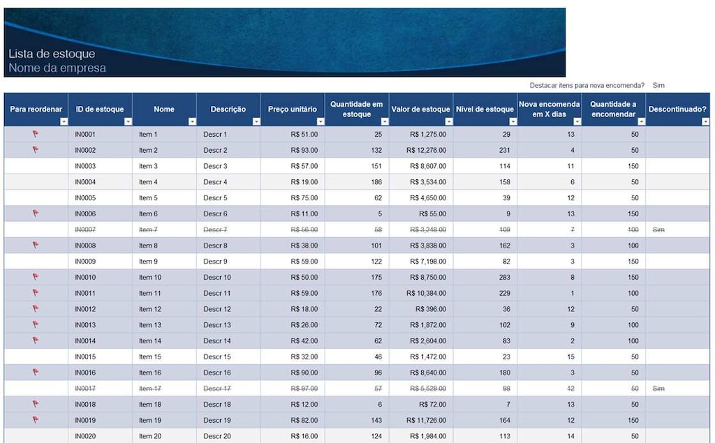 como fazer inventário