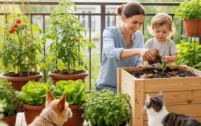 reutilização de materiais em jardinagem ecológica