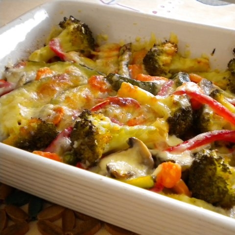 como fazer legumes gratinados