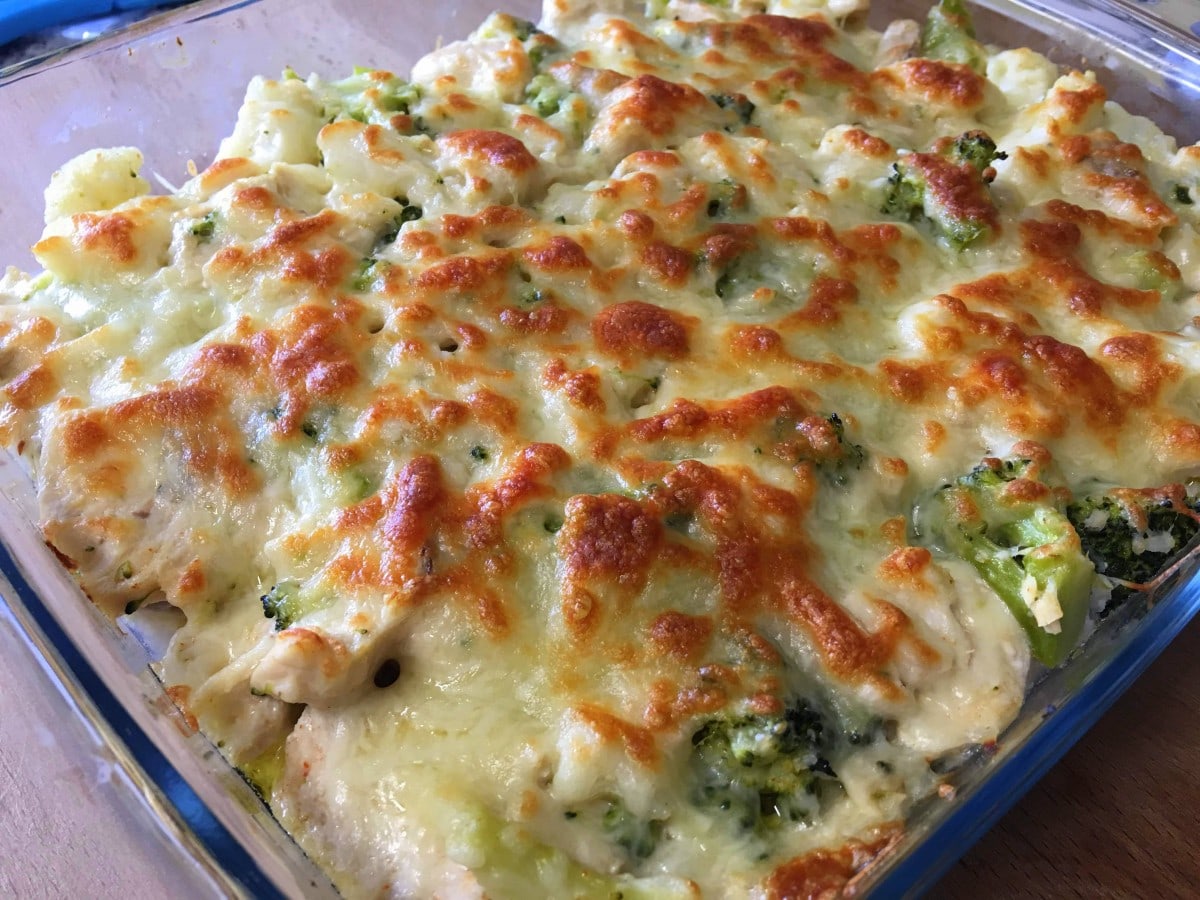 legumes gratinados cremosos com queijo