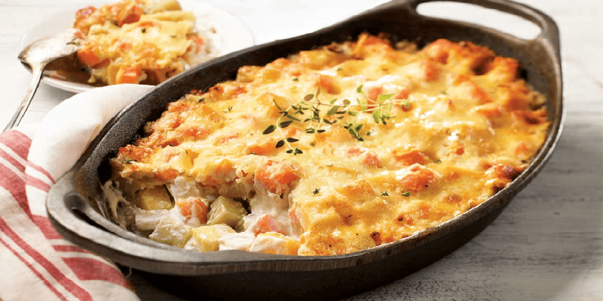 como fazer legumes gratinados com molho branco