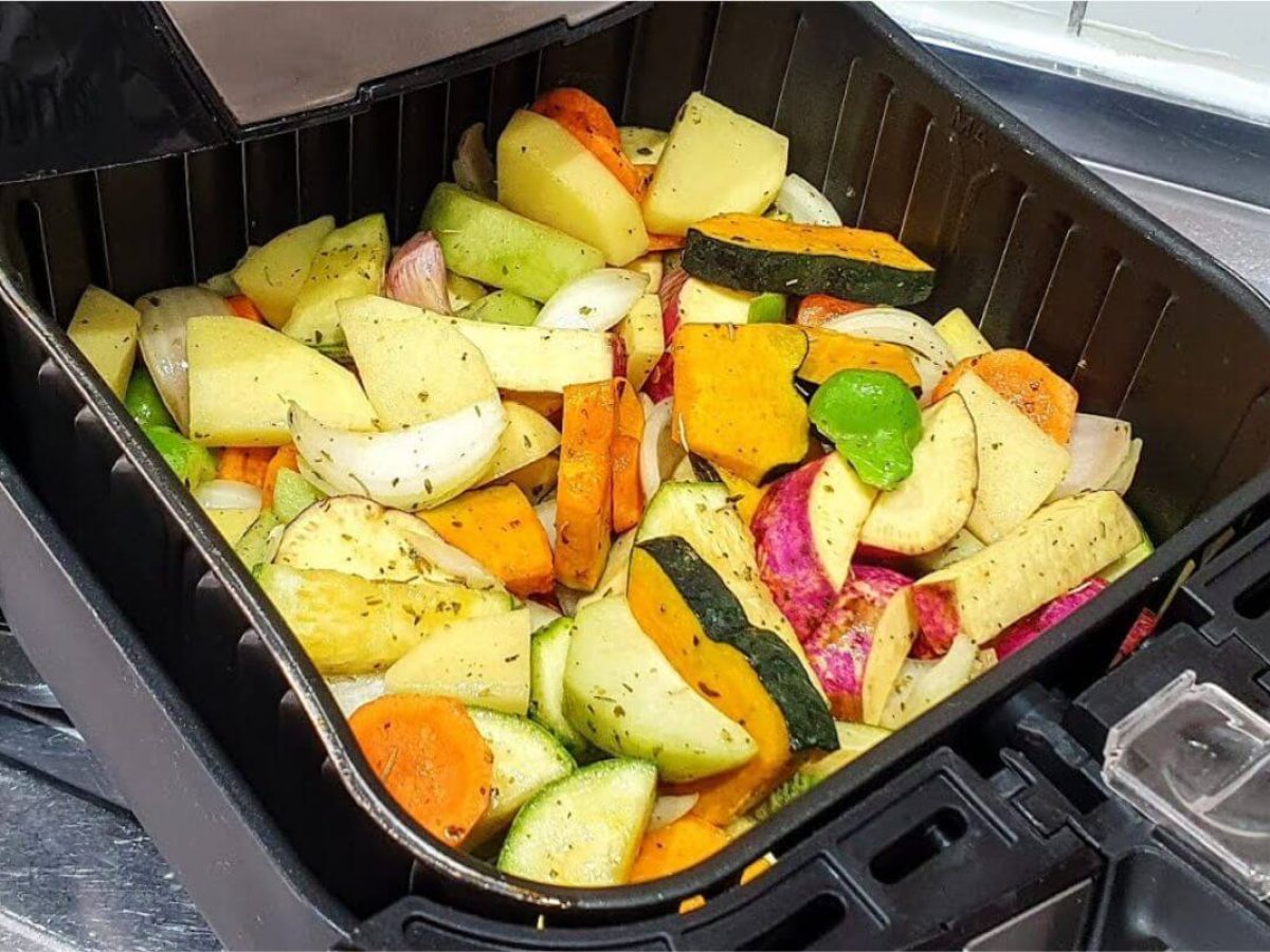receita de legumes crocantes na airfryer