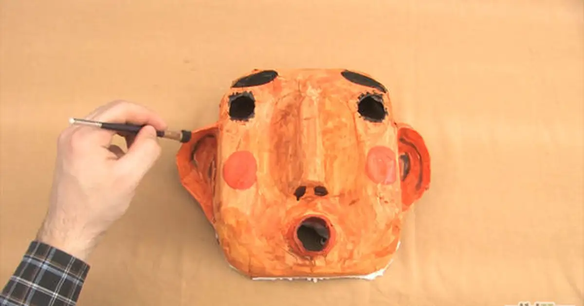 como fazer mascara de papel machê passo a passo