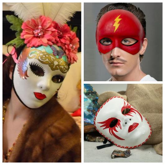 como fazer máscara de papel machê