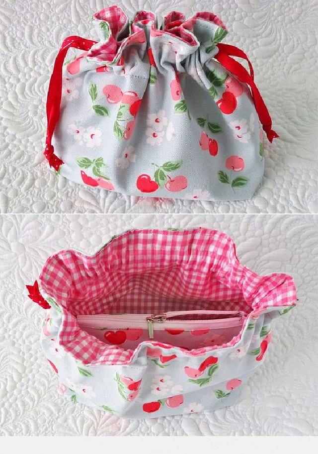 como fazer necessaire de tecido