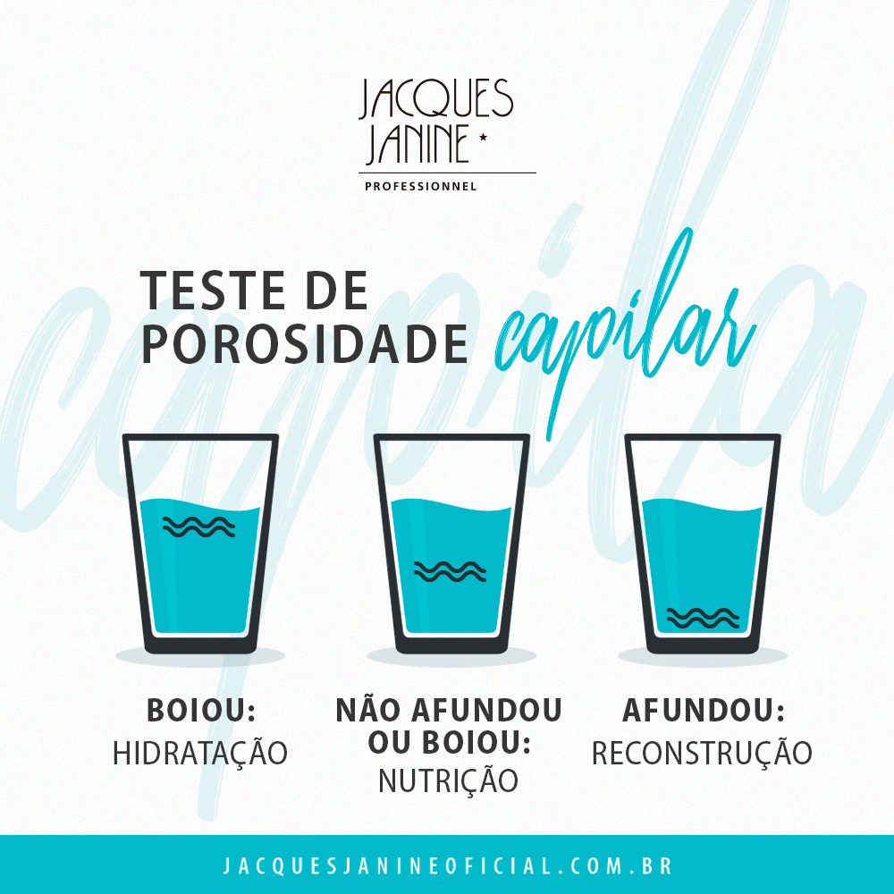 como fazer o teste de porosidade no cabelo