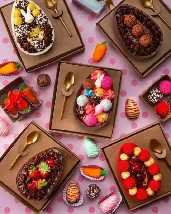 recheios criativos para ovos de páscoa 2025