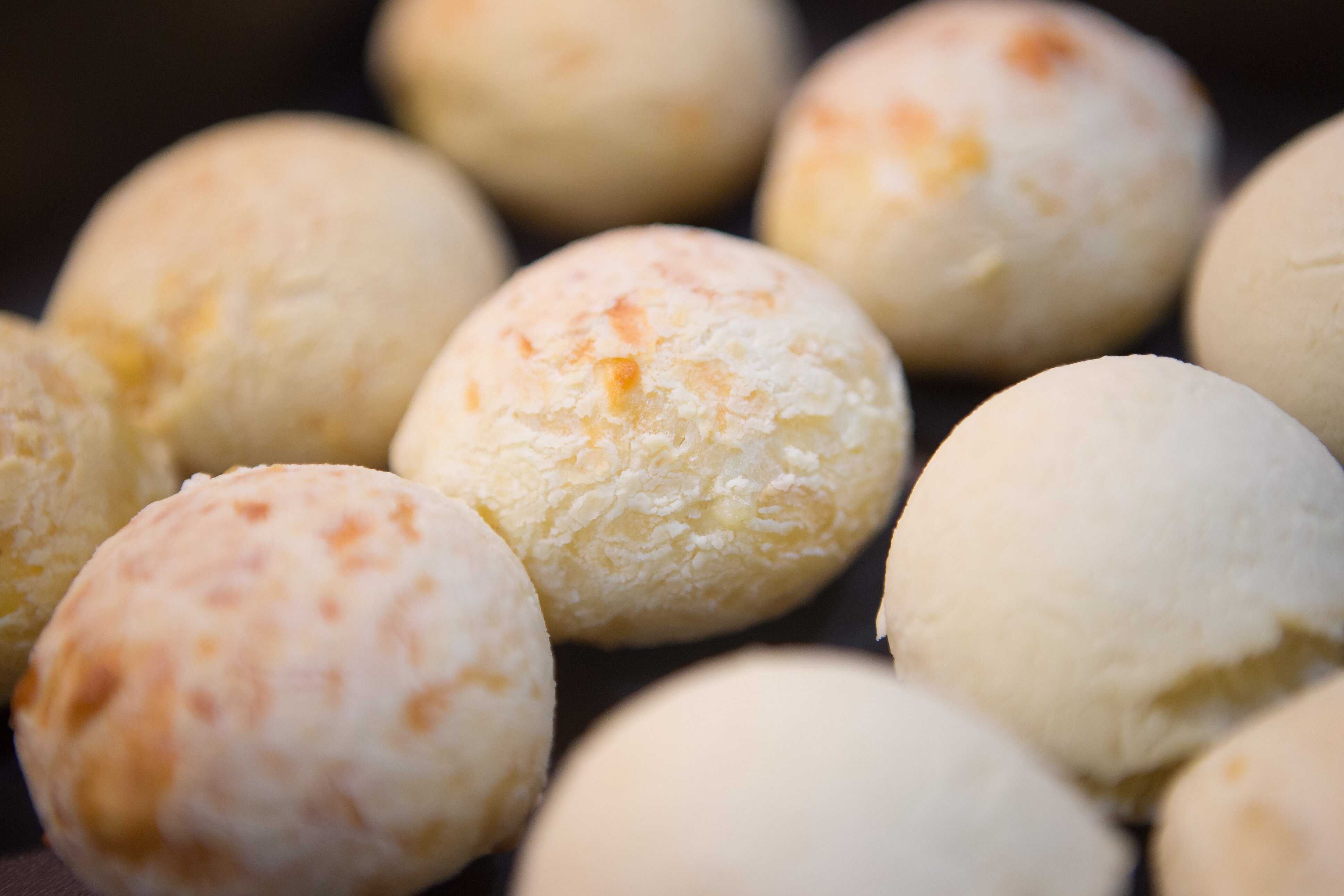 pão de queijo frito com polvilho doce