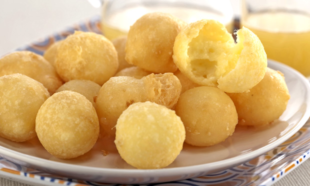 pão de queijo frito com polvilho doce